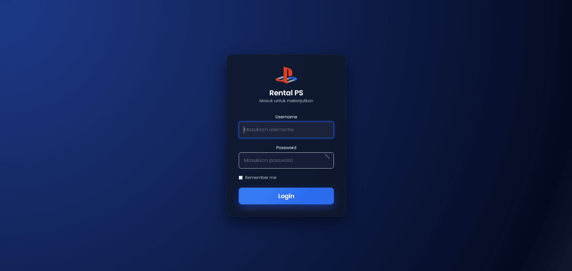 Aplikasi Kasir Rental PlayStation